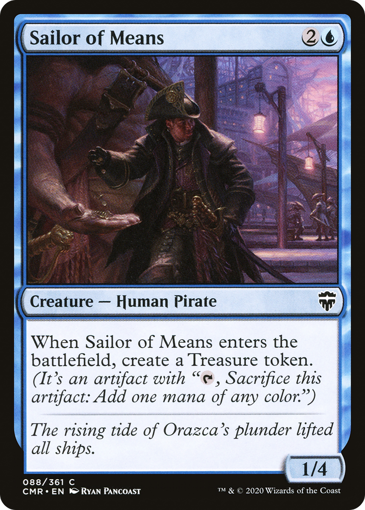 Sailor of Means (CMR-088) - Commander Legends - Premium MTG Single from Wizards of the Coast - Just $0.08! Shop now at Game Crave Tournament Store