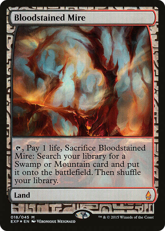 Bloodstained Mire (EXP-018) - Zendikar Expeditions Foil - Premium MTG Single from Wizards of the Coast - Just $25.24! Shop now at Game Crave Tournament Store