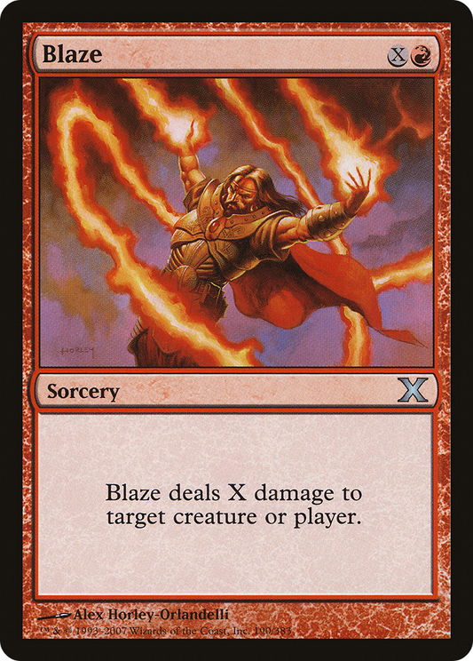 Blaze (10E-190) - Tenth Edition Foil - Premium MTG Single from Wizards of the Coast - Just $0.25! Shop now at Game Crave Tournament Store