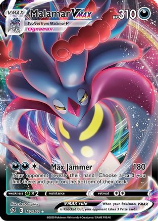 Malamar VMAX 122/192 - Rebel Clash Holofoil - Premium Pokemon Single from Nintendo - Just $1.03! Shop now at Game Crave Tournament Store