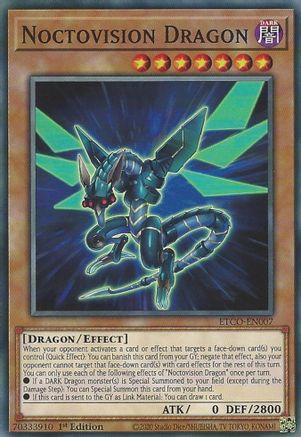 Noctovision Dragon (ETCO-EN007) - Eternity Code 1st Edition - Premium Yugioh Single from Konami - Just $0.25! Shop now at Game Crave Tournament Store