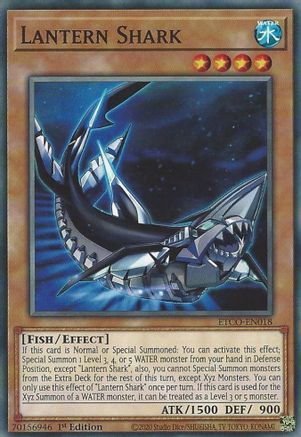 Lantern Shark (ETCO-EN018) - Eternity Code 1st Edition - Premium Yugioh Single from Konami - Just $0.25! Shop now at Game Crave Tournament Store