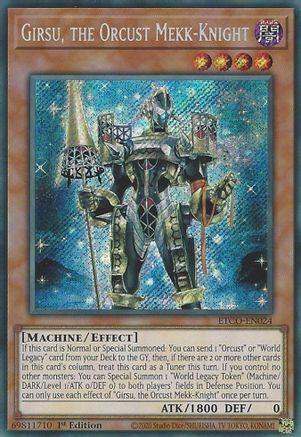 Girsu, the Orcust Mekk-Knight (ETCO-EN024) - Eternity Code 1st Edition - Premium Yugioh Single from Konami - Just $2.62! Shop now at Game Crave Tournament Store