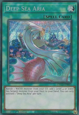 Deep Sea Aria (ETCO-EN061) - Eternity Code 1st Edition - Premium Yugioh Single from Konami - Just $1.73! Shop now at Game Crave Tournament Store