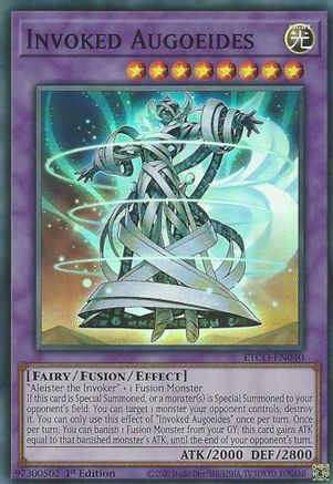 Invoked Augoeides (ETCO-EN040) - Eternity Code 1st Edition - Premium Yugioh Single from Konami - Just $0.26! Shop now at Game Crave Tournament Store