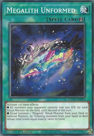 Megalith Unformed (ETCO-EN070) - Eternity Code 1st Edition - Premium Yugioh Single from Konami - Just $0.25! Shop now at Game Crave Tournament Store