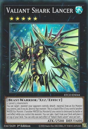 Valiant Shark Lancer (ETCO-EN044) - Eternity Code 1st Edition - Premium Yugioh Single from Konami - Just $0.51! Shop now at Game Crave Tournament Store