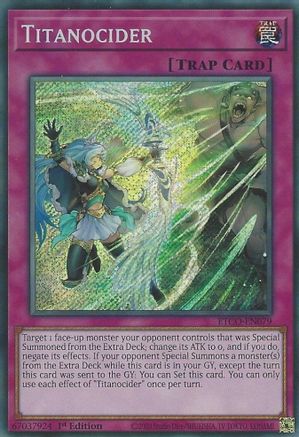 Titanocider (ETCO-EN079) - Eternity Code 1st Edition - Premium Yugioh Single from Konami - Just $1.41! Shop now at Game Crave Tournament Store