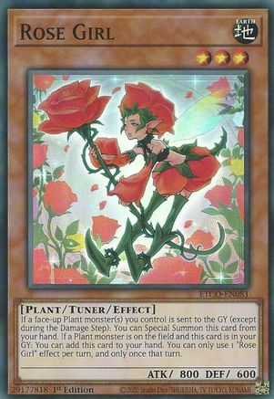 Rose Girl (ETCO-EN081) - Eternity Code 1st Edition - Premium Yugioh Single from Konami - Just $0.26! Shop now at Game Crave Tournament Store