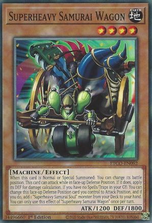 Superheavy Samurai Wagon (ETCO-EN092) - Eternity Code 1st Edition - Premium Yugioh Single from Konami - Just $0.08! Shop now at Game Crave Tournament Store