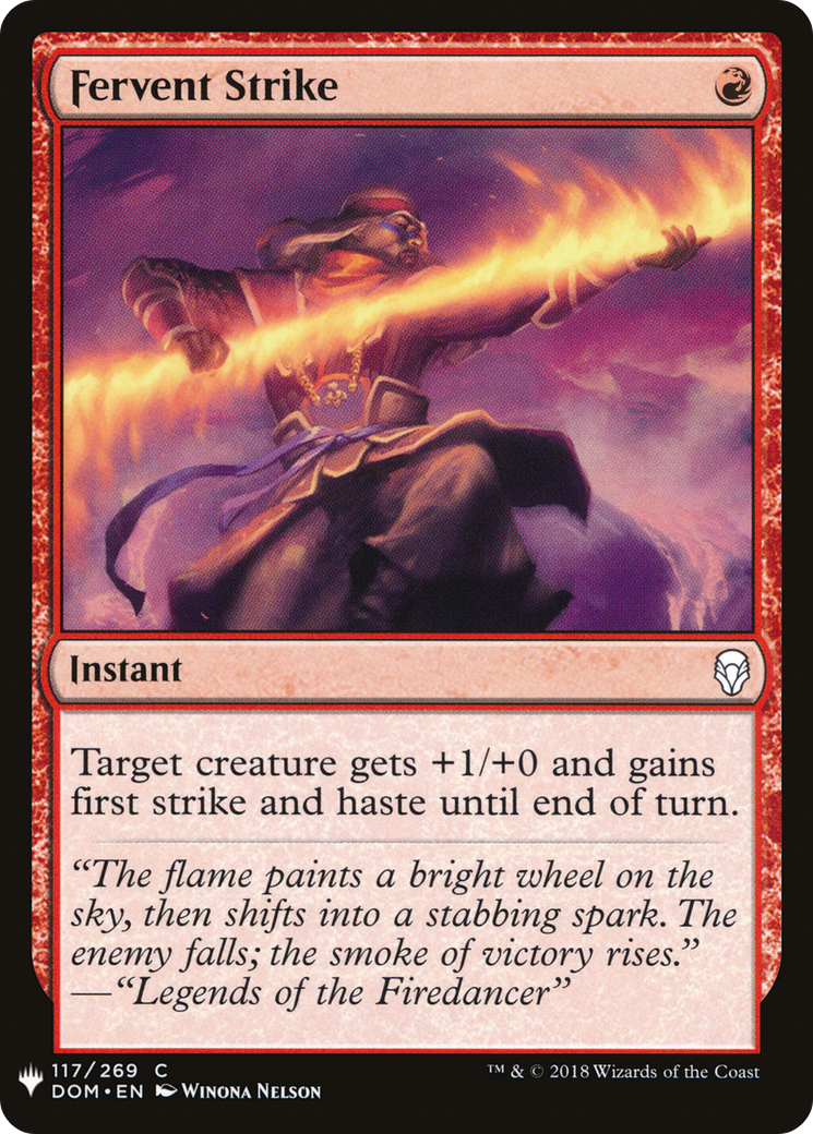 Fervent Strike (MB1-922) - Mystery Booster - Premium MTG Single from Wizards of the Coast - Just $0.08! Shop now at Game Crave Tournament Store