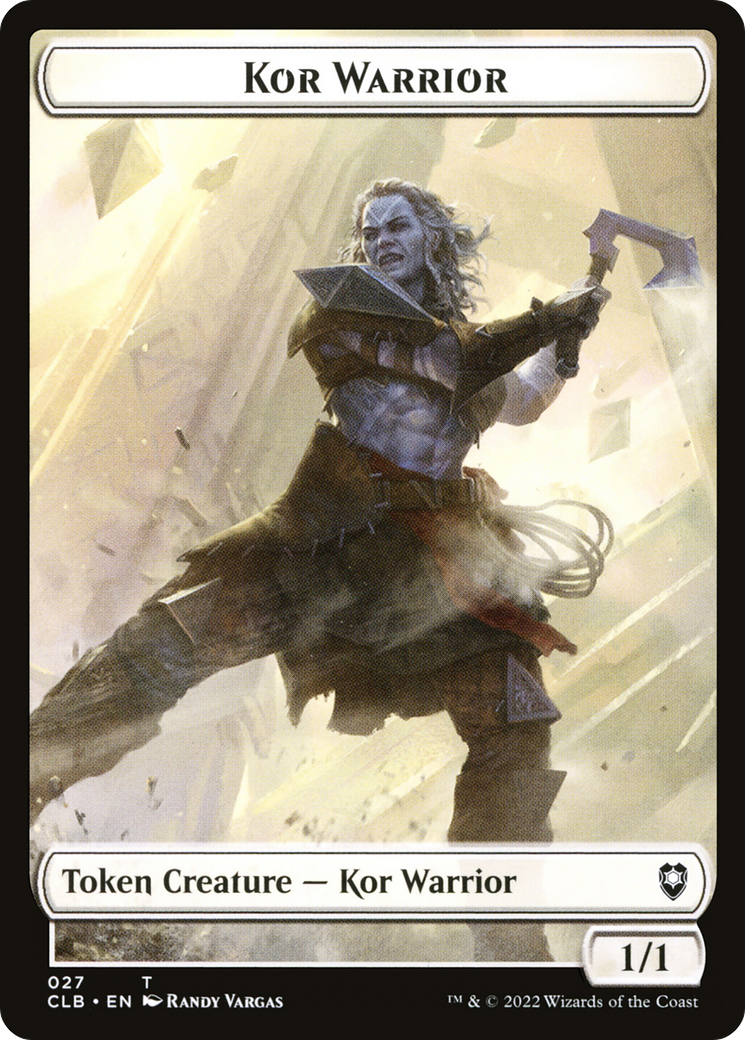 Kor Warrior (TCLB-027) - Battle for Baldur's Gate Tokens - Premium MTG Single from Wizards of the Coast - Just $0! Shop now at Game Crave Tournament Store