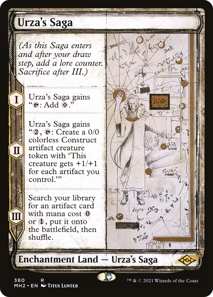 Urza's Saga (MH2-380) - Modern Horizons 2: (Showcase) Foil - Premium MTG Single from Wizards of the Coast - Just $15.25! Shop now at Game Crave Tournament Store