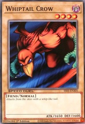 Whiptail Crow (SS05-ENA05) - Speed Duel Decks: Twisted Nightmares 1st Edition - Premium Yugioh Single from Konami - Just $0.25! Shop now at Game Crave Tournament Store