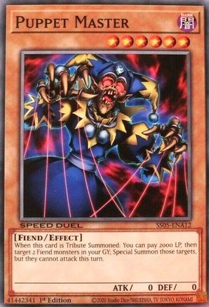 Puppet Master (SS05-ENA12) - Speed Duel Decks: Twisted Nightmares 1st Edition - Premium Yugioh Single from Konami - Just $0.25! Shop now at Game Crave Tournament Store