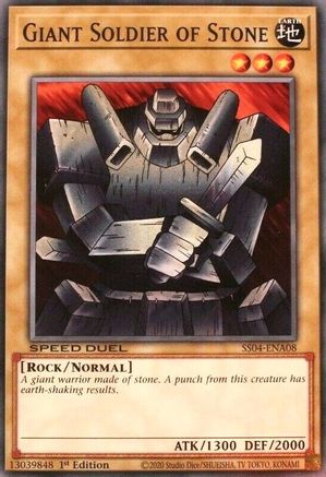 Giant Soldier of Stone (SS04-ENA08) - Speed Duel Decks: Match of the Millennium 1st Edition - Premium Yugioh Single from Konami - Just $0.25! Shop now at Game Crave Tournament Store