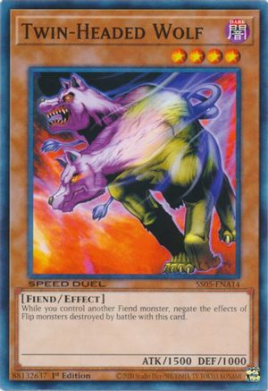 Twin-Headed Wolf (SS05-ENA14) - Speed Duel Decks: Twisted Nightmares 1st Edition - Premium Yugioh Single from Konami - Just $0.25! Shop now at Game Crave Tournament Store