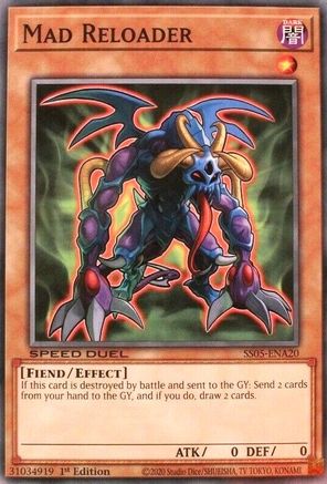 Mad Reloader (SS05-ENA20) - Speed Duel Decks: Twisted Nightmares 1st Edition - Premium Yugioh Single from Konami - Just $0.26! Shop now at Game Crave Tournament Store