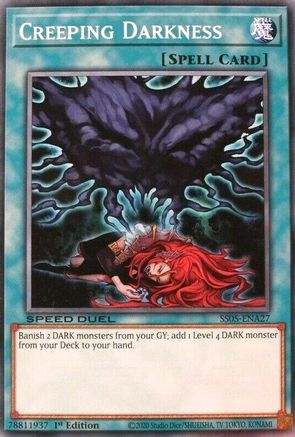 Creeping Darkness (SS05-ENA27) - Speed Duel Decks: Twisted Nightmares 1st Edition - Premium Yugioh Single from Konami - Just $0.25! Shop now at Game Crave Tournament Store