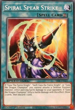 Spiral Spear Strike (SS04-ENA21) - Speed Duel Decks: Match of the Millennium 1st Edition - Premium Yugioh Single from Konami - Just $1.04! Shop now at Game Crave Tournament Store