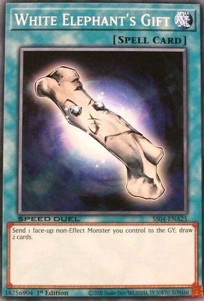 White Elephant's Gift (SS04-ENA25) - Speed Duel Decks: Match of the Millennium 1st Edition - Premium Yugioh Single from Konami - Just $0.25! Shop now at Game Crave Tournament Store