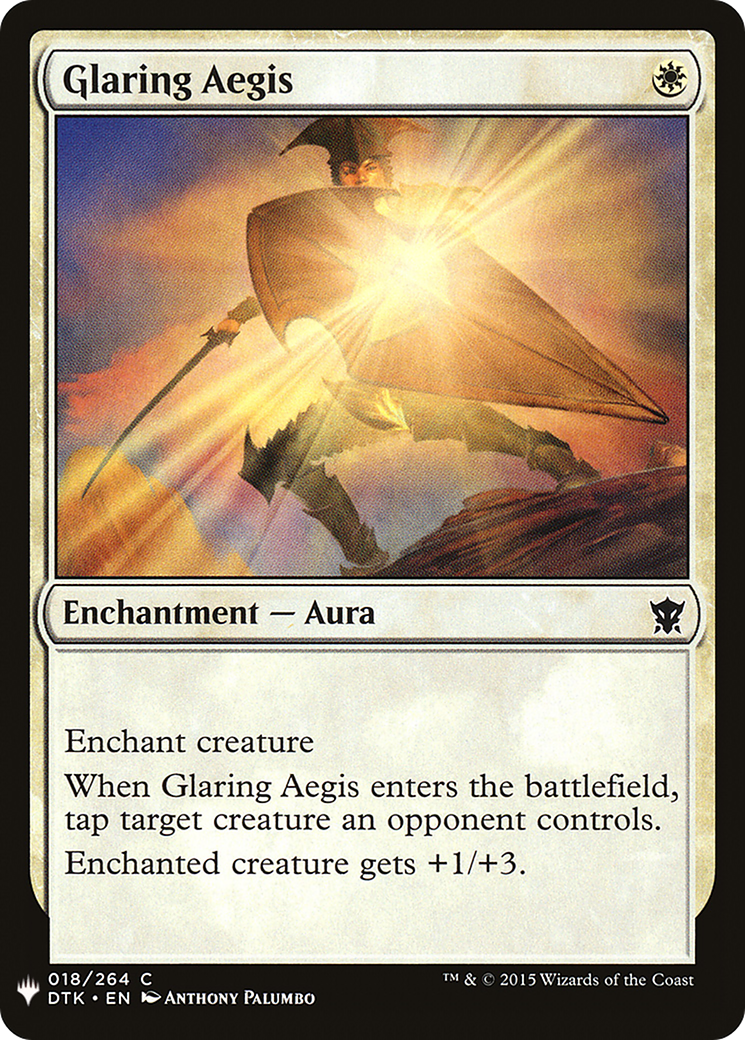 Glaring Aegis (MB1-121) - Mystery Booster - Premium MTG Single from Wizards of the Coast - Just $0.25! Shop now at Game Crave Tournament Store