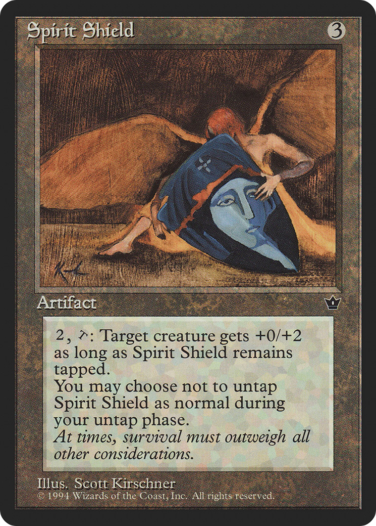 Spirit Shield (FEM-090) - Fallen Empires - Premium MTG Single from Wizards of the Coast - Just $0.16! Shop now at Game Crave Tournament Store