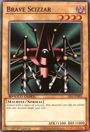 Brave Scizzar (SS05-ENB03) - Speed Duel Decks: Twisted Nightmares 1st Edition - Premium Yugioh Single from Konami - Just $0.28! Shop now at Game Crave Tournament Store
