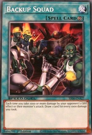 Backup Squad (SS04-ENA27) - Speed Duel Decks: Match of the Millennium 1st Edition - Premium Yugioh Single from Konami - Just $0.25! Shop now at Game Crave Tournament Store