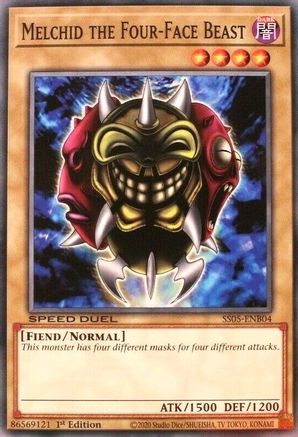 Melchid the Four-Face Beast (SS05-ENB04) - Speed Duel Decks: Twisted Nightmares 1st Edition - Premium Yugioh Single from Konami - Just $0.23! Shop now at Game Crave Tournament Store