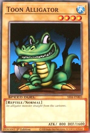 Toon Alligator (SS04-ENB03) - Speed Duel Decks: Match of the Millennium 1st Edition - Premium Yugioh Single from Konami - Just $0.25! Shop now at Game Crave Tournament Store