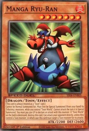 Manga Ryu-Ran (SS04-ENB05) - Speed Duel Decks: Match of the Millennium 1st Edition - Premium Yugioh Single from Konami - Just $0.25! Shop now at Game Crave Tournament Store