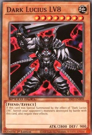 Dark Lucius LV8 (SS05-ENB08) - Speed Duel Decks: Twisted Nightmares 1st Edition - Premium Yugioh Single from Konami - Just $0.25! Shop now at Game Crave Tournament Store