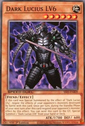 Dark Lucius LV6 (SS05-ENB09) - Speed Duel Decks: Twisted Nightmares 1st Edition - Premium Yugioh Single from Konami - Just $0.25! Shop now at Game Crave Tournament Store