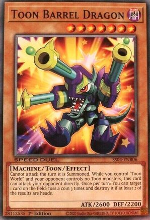 Toon Barrel Dragon (SS04-ENB06) - Speed Duel Decks: Match of the Millennium 1st Edition - Premium Yugioh Single from Konami - Just $0.28! Shop now at Game Crave Tournament Store