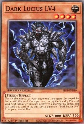 Dark Lucius LV4 (SS05-ENB10) - Speed Duel Decks: Twisted Nightmares 1st Edition - Premium Yugioh Single from Konami - Just $0.23! Shop now at Game Crave Tournament Store
