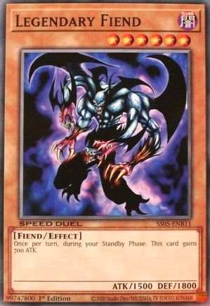 Legendary Fiend (SS05-ENB11) - Speed Duel Decks: Twisted Nightmares 1st Edition - Premium Yugioh Single from Konami - Just $0.29! Shop now at Game Crave Tournament Store