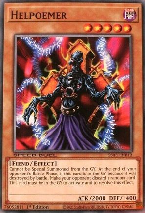 Helpoemer (SS05-ENB13) - Speed Duel Decks: Twisted Nightmares 1st Edition - Premium Yugioh Single from Konami - Just $0.30! Shop now at Game Crave Tournament Store