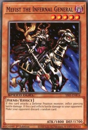 Mefist the Infernal General (SS05-ENB14) - Speed Duel Decks: Twisted Nightmares 1st Edition - Premium Yugioh Single from Konami - Just $0.31! Shop now at Game Crave Tournament Store
