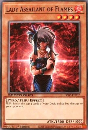 Lady Assailant of Flames (SS05-ENB15) - Speed Duel Decks: Twisted Nightmares 1st Edition - Premium Yugioh Single from Konami - Just $0.25! Shop now at Game Crave Tournament Store