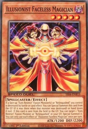 Illusionist Faceless Magician (SS04-ENB13) - Speed Duel Decks: Match of the Millennium 1st Edition - Premium Yugioh Single from Konami - Just $0.91! Shop now at Game Crave Tournament Store
