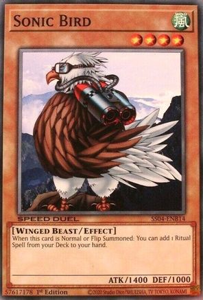 Sonic Bird (SS04-ENB14) - Speed Duel Decks: Match of the Millennium 1st Edition - Premium Yugioh Single from Konami - Just $0.26! Shop now at Game Crave Tournament Store