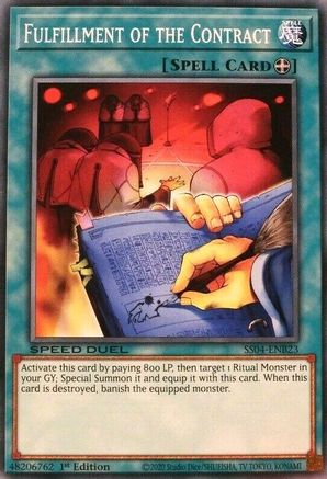 Fulfillment of the Contract (SS04-ENB23) - Speed Duel Decks: Match of the Millennium 1st Edition - Premium Yugioh Single from Konami - Just $0.25! Shop now at Game Crave Tournament Store