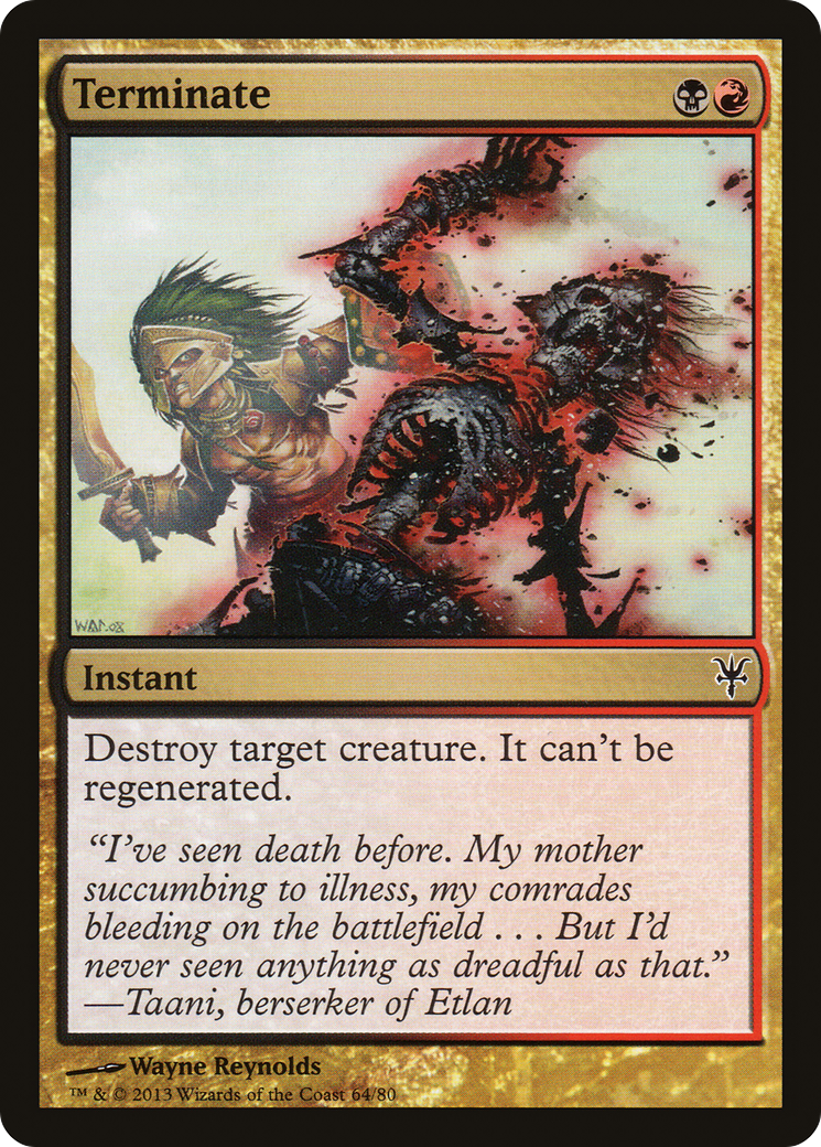 Terminate (DDK-064) - Duel Decks: Sorin vs. Tibalt - Premium MTG Single from Wizards of the Coast - Just $0.14! Shop now at Game Crave Tournament Store