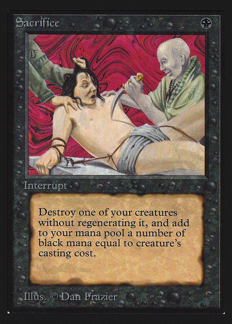 Sacrifice (CEI-125) - Intl. Collectors' Edition - Premium MTG Single from Wizards of the Coast - Just $4.84! Shop now at Game Crave Tournament Store