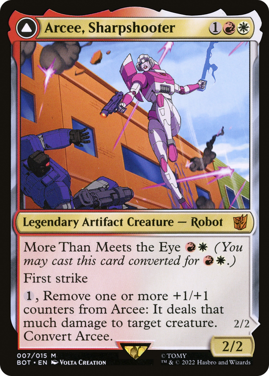 Arcee, Sharpshooter // Arcee, Acrobatic Coupe (BOT-007) - Transformers: (convertdfc) - Premium MTG Single from Wizards of the Coast - Just $0.54! Shop now at Game Crave Tournament Store