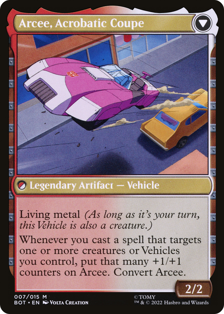 Arcee, Sharpshooter // Arcee, Acrobatic Coupe (BOT-007) - Transformers: (convertdfc) Foil - Premium MTG Single from Wizards of the Coast - Just $0.57! Shop now at Game Crave Tournament Store
