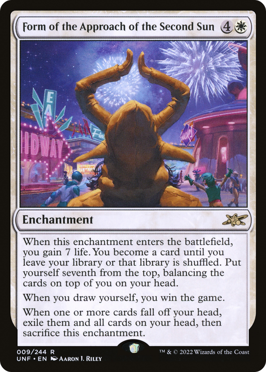 Form of the Approach of the Second Sun (UNF-009) - Unfinity - Premium MTG Single from Wizards of the Coast - Just $0.08! Shop now at Game Crave Tournament Store