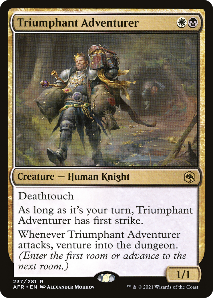Triumphant Adventurer (AFR-237) - Adventures in the Forgotten Realms Foil - Premium MTG Single from Wizards of the Coast - Just $0.38! Shop now at Game Crave Tournament Store