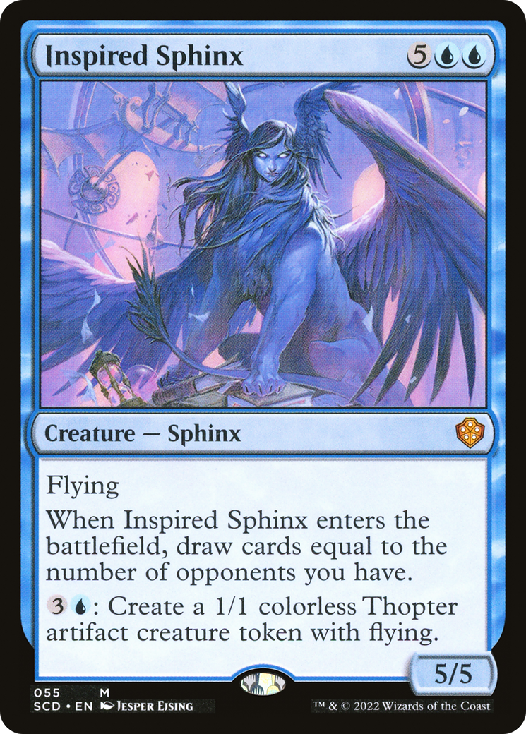 Inspired Sphinx (SCD-055) - Starter Commander Decks - Premium MTG Single from Wizards of the Coast - Just $0.08! Shop now at Game Crave Tournament Store